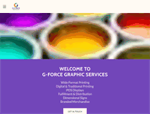 Tablet Screenshot of gforcegraphics.com